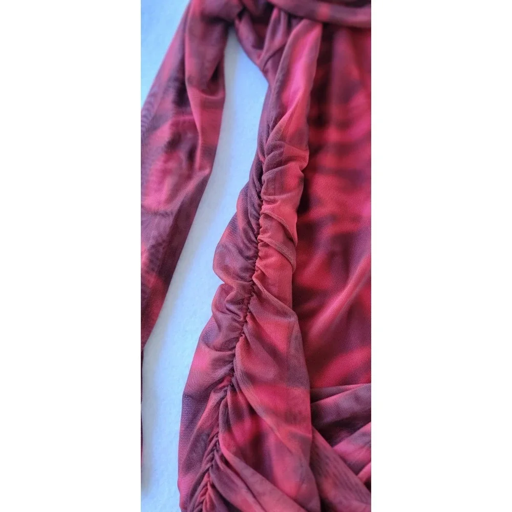 absolutely & famous women's straper blouses Longsleeve Color Red Size L(2) XL(1) - Picture 4 of 8